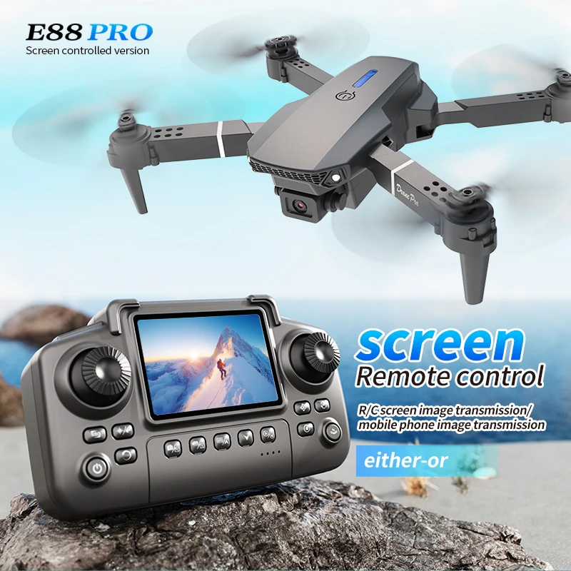 Drone Battery Case - Profesyonel E88 PRO Drone ekranlı 8K