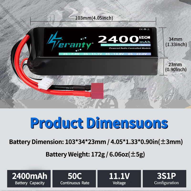 TERANTY 3S 2200/2400/2600mAh L - Drone Battery Plate incelemesi ve fiyatı