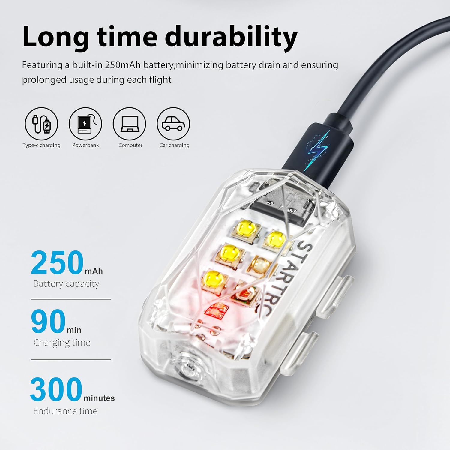 STARTRC Drone Strobe Işık Anti - Drone Battery Bag incelemesi ve fiyatı
