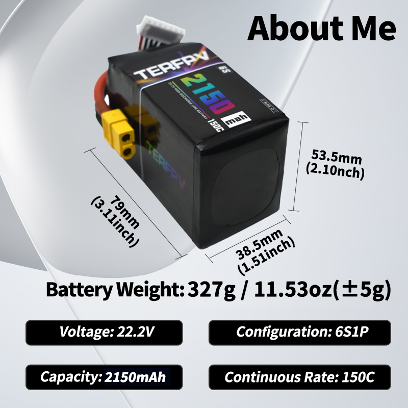 TERFPV Lipo Pil 6S 22.2V 1300/ - Drone Battery Lipo incelemesi ve fiyatı
