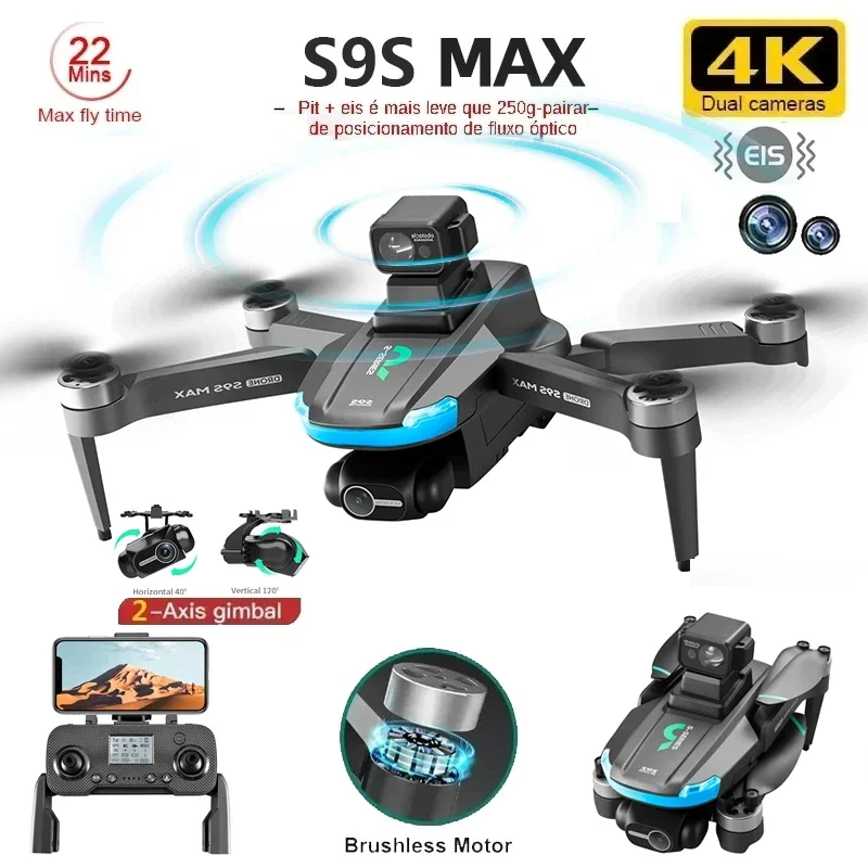 YENI S9S MAX MINI Drone 4K 2 E - Drone Battery Case incelemesi ve fiyatı