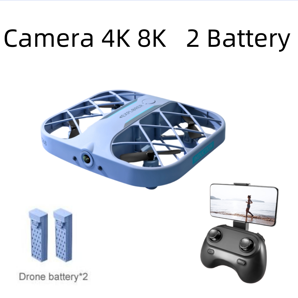 JJRC H107 FPV RC Drone, 2 Bata - Drone Battery Case incelemesi ve fiyatı